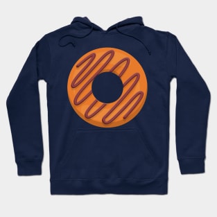 Orange Donut with Chocolate Dip Hoodie